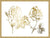 Gold Foil DePasse Roses I