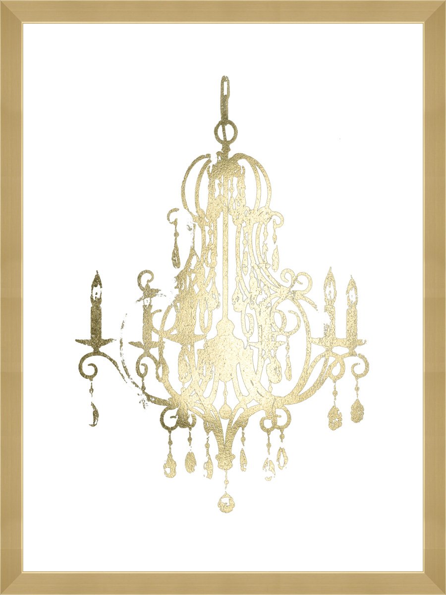 Gold Foil Chandelier II